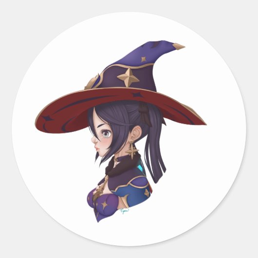 源信インパクト:モナステッカー(ファンアート) ラウンドシール (正面)