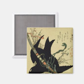 源氏の刀を持つ小さな烏 マグネット (正面/裏面)