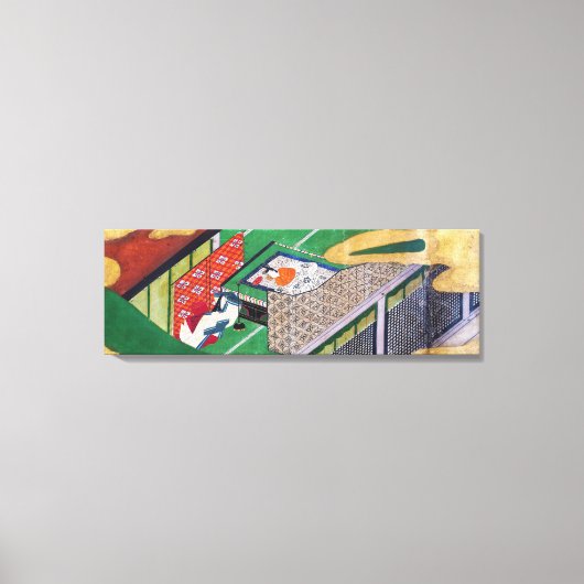 源氏物語の俵屋宗達 キャンバスプリント (正面)