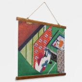 源氏物語の俵屋宗達 吊り下げ型タペストリー (傾斜あり)