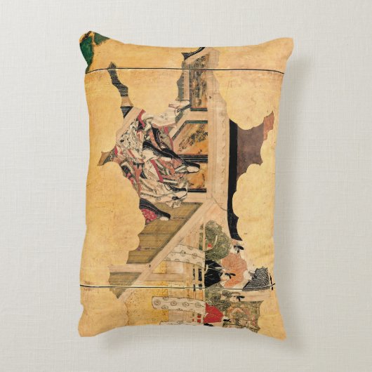源氏物語の場面 アクセントクッション (裏面(縦))