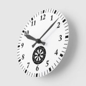 源氏車の時計 ラウンド壁時計 (傾斜)