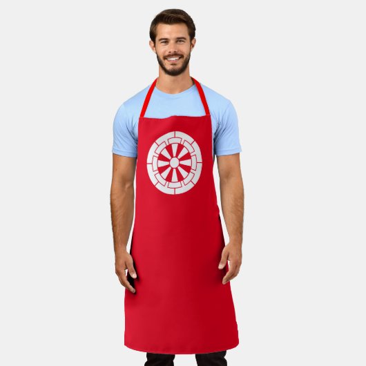 源氏車 エプロン (着用した状態)