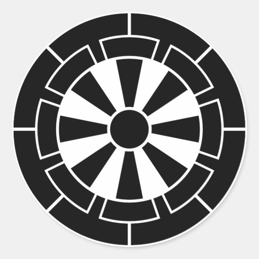 源氏車 ラウンドシール (正面)