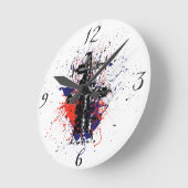 源泉の時計 ラウンド壁時計 (傾斜)