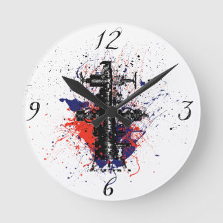 源泉の時計 ラウンド壁時計