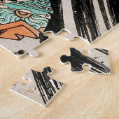 源頼光宇田川の英雄サムライオニ鬼 ジグソーパズル (側面)