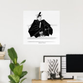 源頼朝ポートレート ポスター (ホームオフィス)