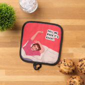 準備ができたら電話して！ 鍋敷き (トップダウン)