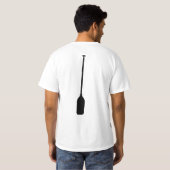 準備ができたスプーンの川の紐バンドのカヌー Tシャツ (裏面フル)