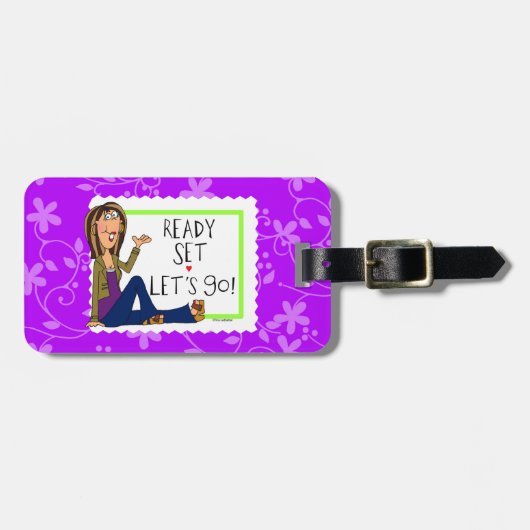 準備ができたセットはラベルバッグまたは荷物の行こう ラゲッジタグ (正面横)