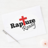 準備ができた歓喜 楕円形シール (封筒)