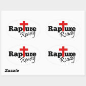 準備ができた歓喜 楕円形シール (シート)