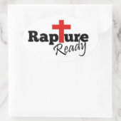 準備ができた歓喜 楕円形シール (バッグ)