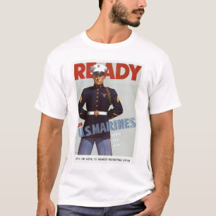 準備ができた~は米国の海兵隊員を結合します Tシャツ
