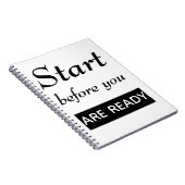 準備ができている前に始めて下さい ノートブック (右側)