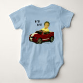 準備ができてい転がる！ボディースーツ ベビーボディスーツ (裏面)