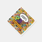 準備ができてポップ・アートのおもしろいモダン漫画予約ベビーシャワー スタンダードカクテルナプキン (角)