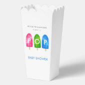 準備ができてポップ・アートのカラフルポプシクル赤ちゃんシャワー フェイバーボックス (正面)