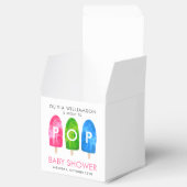 準備ができてポップ・アートのカラフルポプシクル赤ちゃんシャワー フェイバーボックス (オープン)