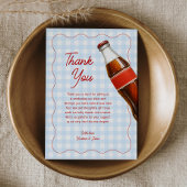 準備ができてポップ・アートのソーダ男のポップ・アートの子のシャワー サンキューカード