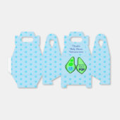 準備ができてポップ・アートの男の赤ちゃんブルーピーベイビーシャワーカスタム フェイバーボックス (折り畳みなし)