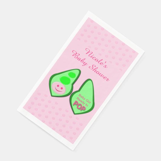 準備ができてポップ・アートの赤ちゃん女の子ピンクピー赤ちゃんシャワーカスタム (コーナー)