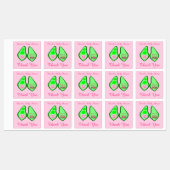 準備ができてポップ・アートの赤ちゃん女の子ピンクピー赤ちゃんシャワーカスタム ラベル (シート)