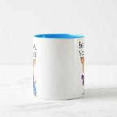 準備ができて休暇 ツートーンマグカップ (中央)