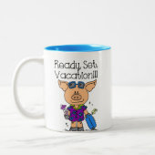 準備ができて休暇 ツートーンマグカップ (左)