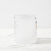 準備ができて休暇 フロストグラスマグカップ (中央)