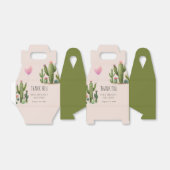 準備ができて女ポップ・アートのの子バルーンサボテン緑の赤ちゃんシャワー フェイバーボックス (折り畳みなし)