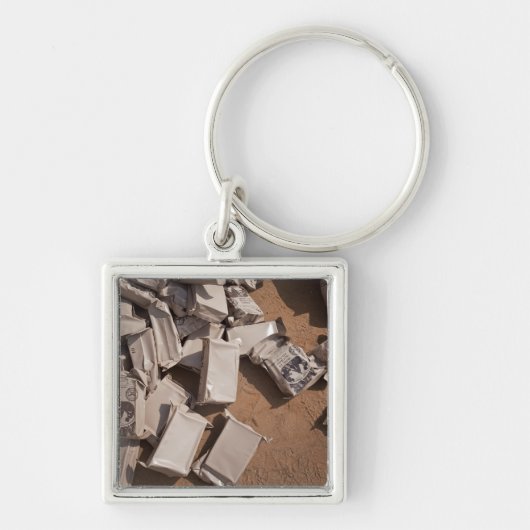 準備ができて盛り上がる食べ食事 キーホルダー (正面)