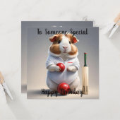 準備ができて、ギニア豚クリケット カード (正面/裏面インサイチュ)