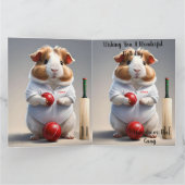 準備ができて、ギニア豚クリケット カード (内部)