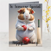 準備ができて、ギニア豚クリケット カード (黄色い花)