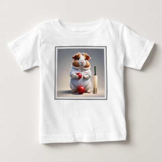 準備ができて、ギニア豚クリケット ベビーTシャツ (正面)
