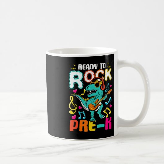 準備ができてPreK恐竜新学期ボーイズKi コーヒーマグカップ (右)
