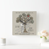 準備が整っている スクエア壁時計 (ホーム)