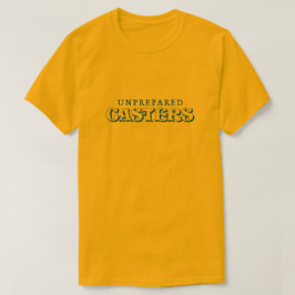 準備されていないキャスターのロゴT型 – One-Color Dark Tシャツ