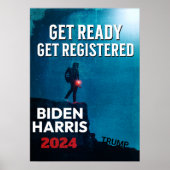 準備して、登録バイデン氏2024 ポスター (正面)