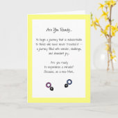 準備はできているか…新生児 カード (黄色い花)