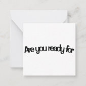 準備は…ウンチ? ノートカード (正面)