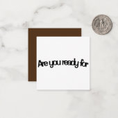 準備は…ウンチ? ノートカード (正面/裏面インサイチュ)