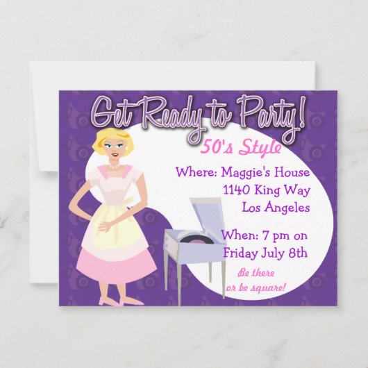 準備をしろパーティー! 招待状 (正面)