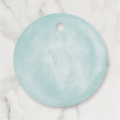 準備ポップ・アートのしろ！赤ちゃんシャワー感謝していお願い フェイバータグ (裏面)