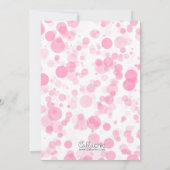 準備ポップ・アートの!ガールベビーシャワー招待状 招待状 (裏面)