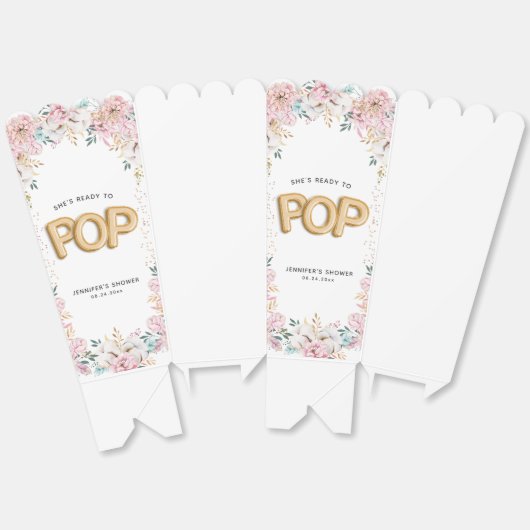 「準備ポップ・アートの」フローラシャワー風船 フェイバーボックス (見開き)