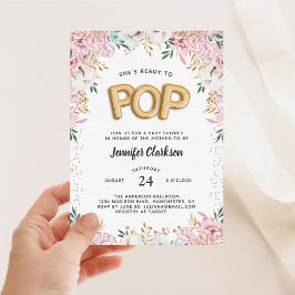 「準備ポップ・アートの」フローラシャワー風船 招待状