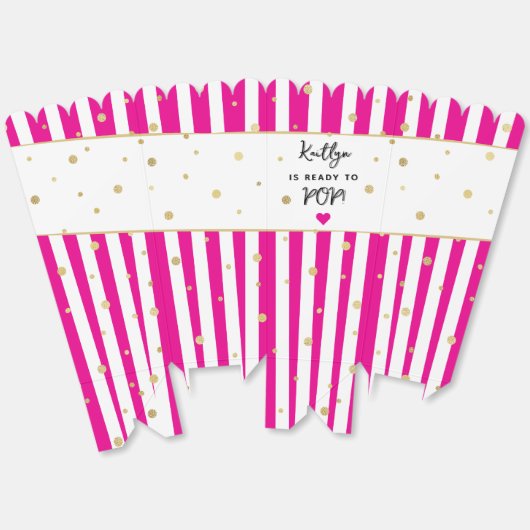 準備ポップ・アートの!赤ちゃんシャワー フェイバーボックス (見開き)